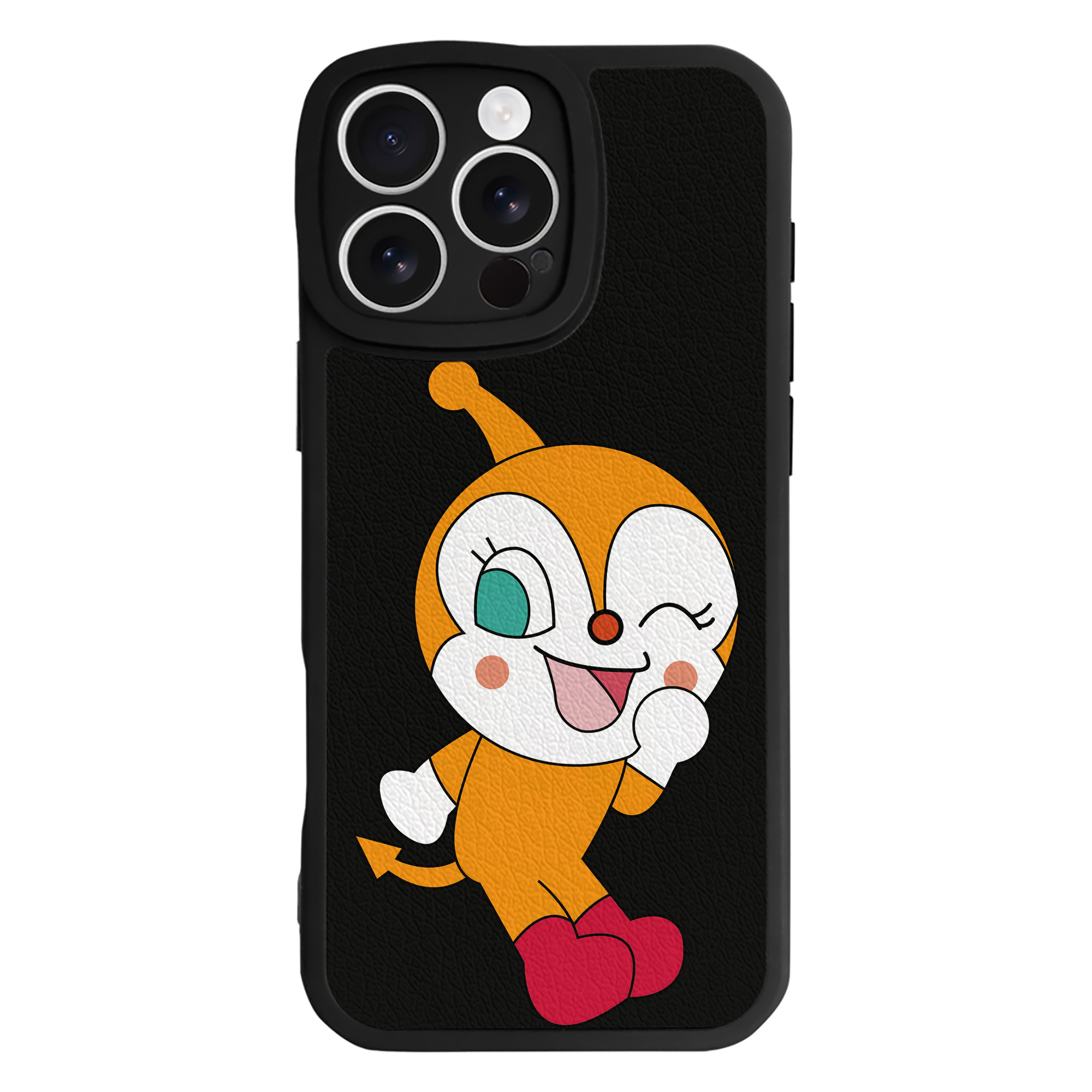 （画像用） アンパンマン Anpanman 【iPhone 16シリーズ対応】シリコンスマホケース（レザー調） 材質：シリコン